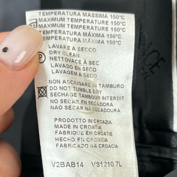 Versace Wool Black Blazer Size 44L - Picture 10 of 11